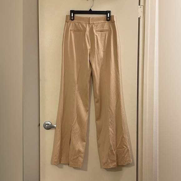 ALICE + OLIVIA NWOT Paula High Waist Back Slit Pant in Sepia - Picture 6 of 9